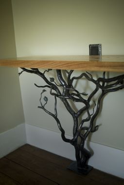Custom Made Hand Forged Tree Hall Table