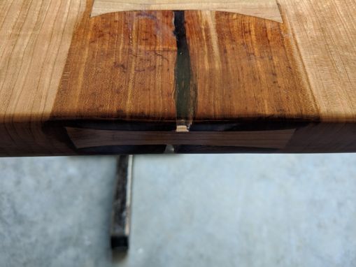 Custom Made Live Edge Bookmatched Cherry Dining Table