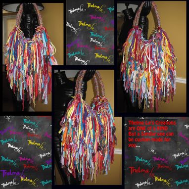 Custom Made Upcycled Fringe Handbag,Custom Made,One Of A Kind, Hippie,Boho,Funky,Purse
