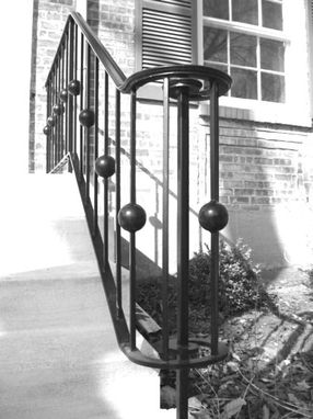 Custom Made Exterior Stair Railing