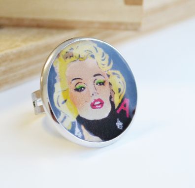 Custom Made Marilyn Monroe Ring - Pop Jewelry - Resin Ring