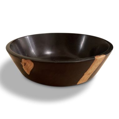 Custom Made Handcrafted African Blackwood Wooden Bowl