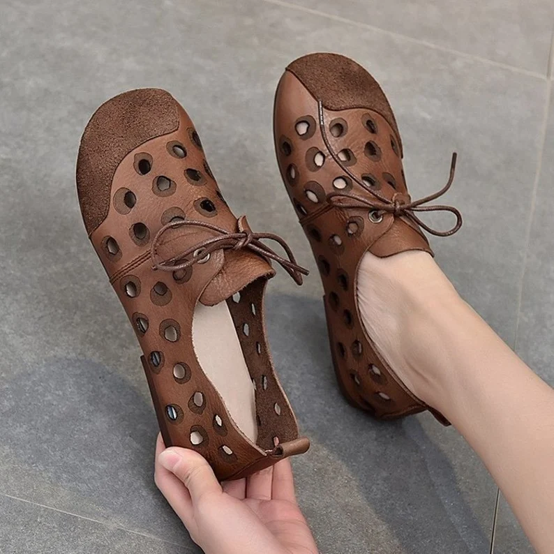 Women Comfy Handmade Soft Leather Sandal Shoes 