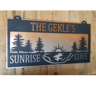 Custom Made Double Layer Aluminum Plate Sign