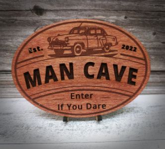 Custom Made Man Cave Signs Laser Engrave Personalized Custom Orders Welcome