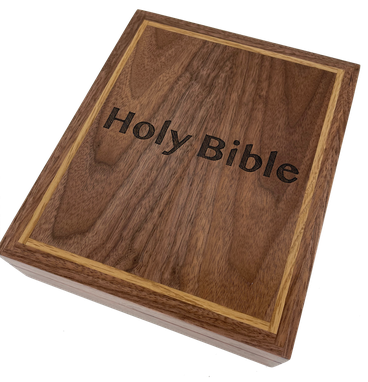 Custom Made Wooden Holy Bible Box