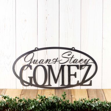 Custom Made Family Name Metal Sign, Last Name Sign, Custom Sign, Personalized Sign, Metal Wall Art, Outdoor Sign