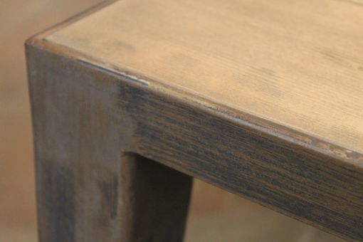 Custom Made Metal Taper Leg Reclaimed Fir Coffee Table (Floor Model)