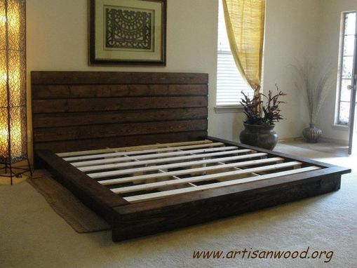 Custom Made King Rustic Platform Bed