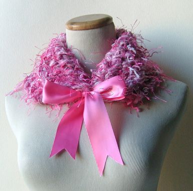 Custom Made Tickled Pink - Soft And Cuddly Neckwarmer / Cowl Ooak