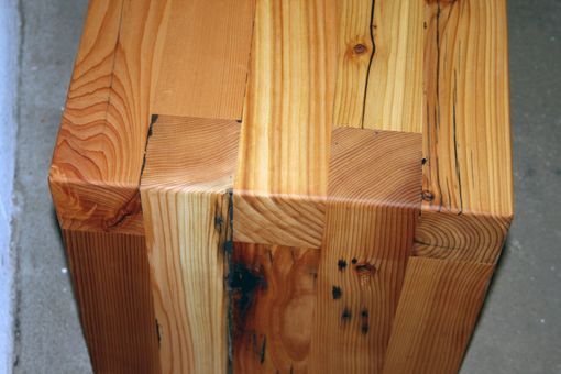 Custom Made Reclaimed Cedar Box Joint Bench/Coffee Table