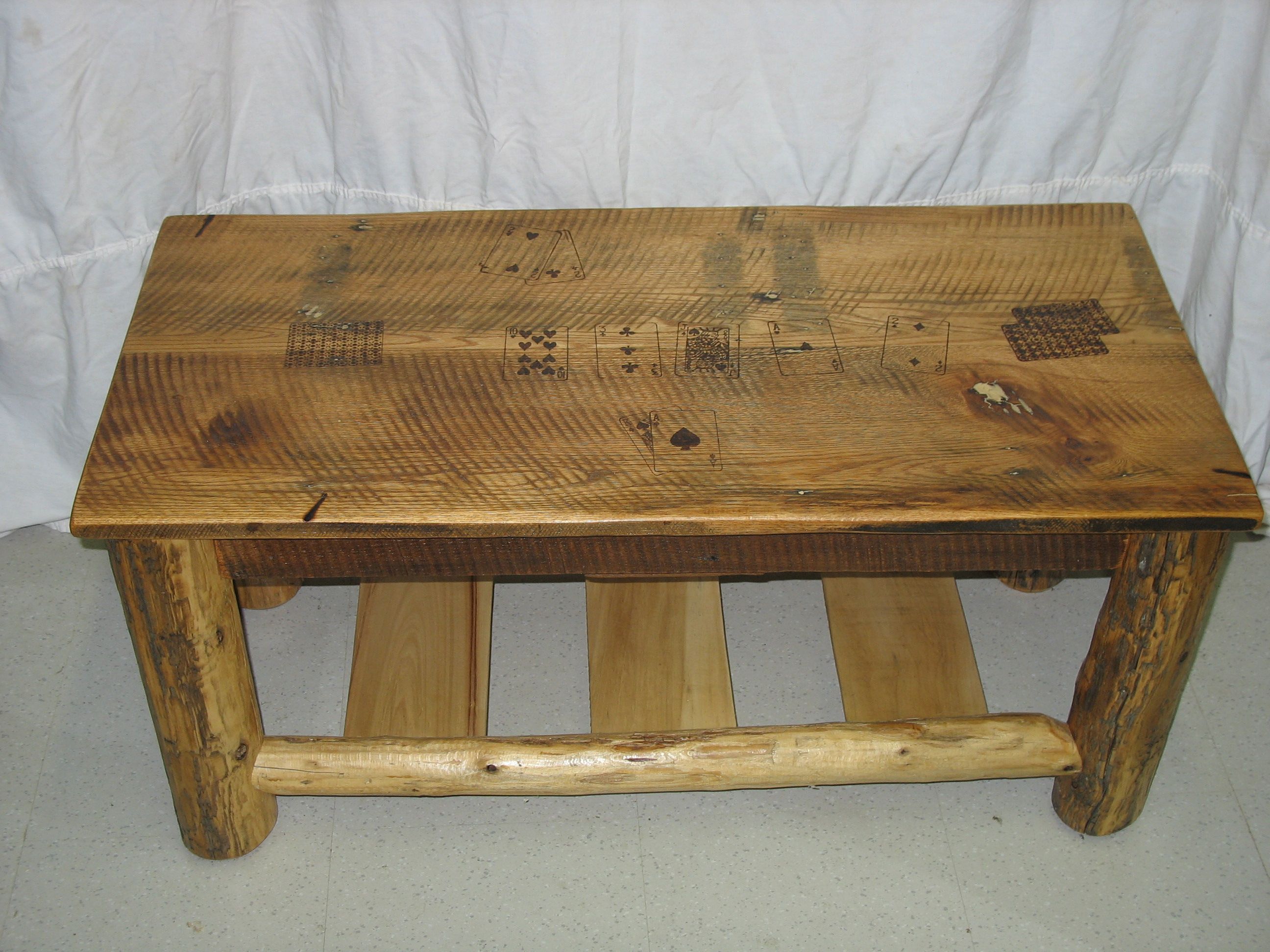 Custom Texas Hold Em Coffee Table By Cabins To Castles Carpentry