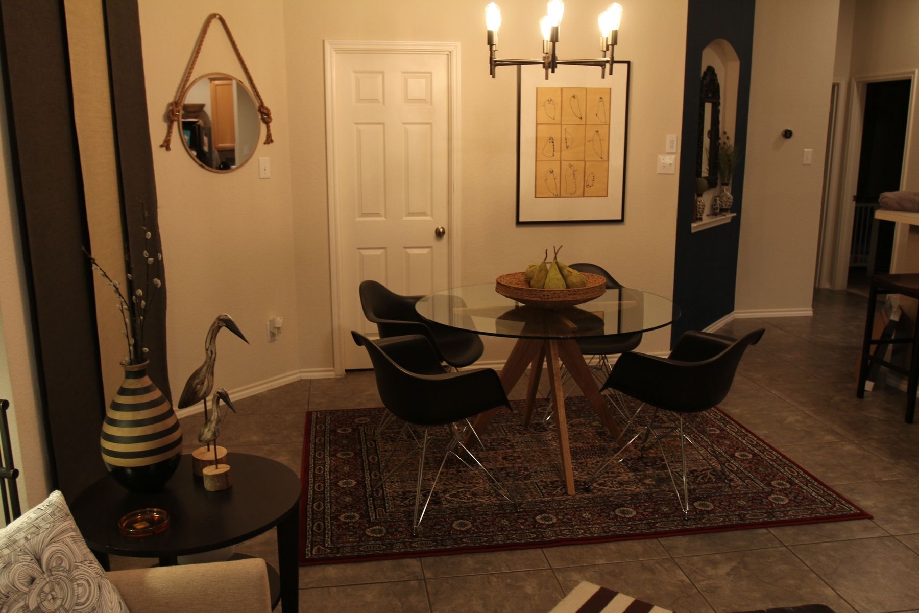 Custom Krista's Modern Table Base For Glass Top by Jonathan Walkey