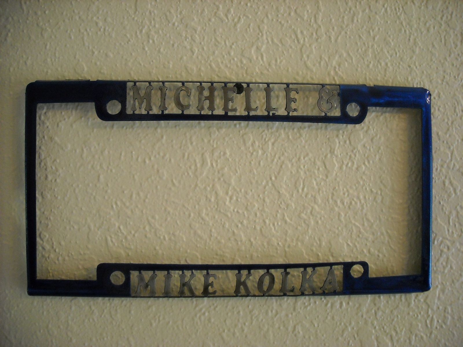 Handmade Custom License Plate Holder by Superior IronArtz Llc