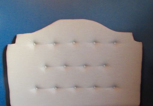 Custom Made Tufted Linen Headboard