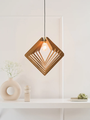 Custom Made Wood Chandelier Lighting  Ceiling Light Fixture  Hanging Lamp