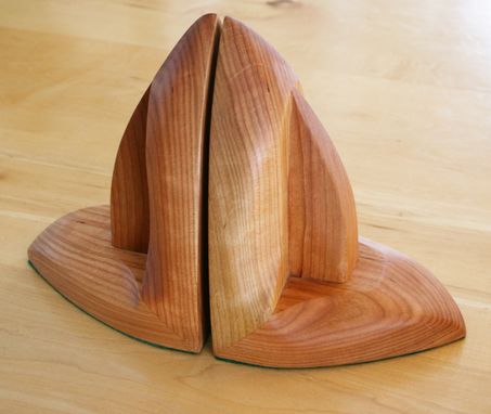 Custom Made Sculpted Sailboat Bookends