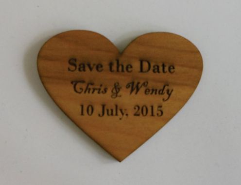 Custom Made Wooden Personalized Wedding Guest Book