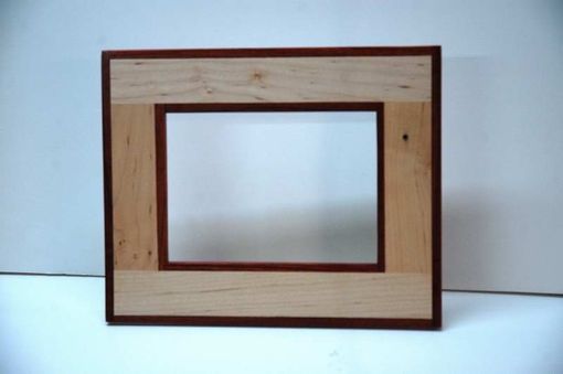 Custom Made Maple & Padauk Standing Picture Frame