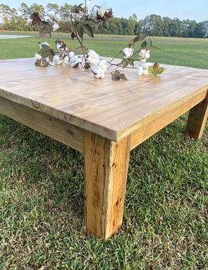 Custom Made Rustic White Cedar Coffee Table