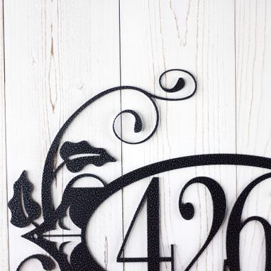 Custom Made House Number Metal Sign, Address Sign, Address Plaque, Outdoor Sign, Custom Sign, House Numbers