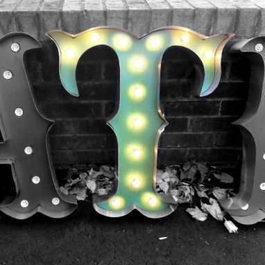 Custom Made Vintage Marquee Letters - Circus Style