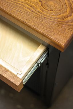 Custom Made Draper Desk W/ Swinging Doors