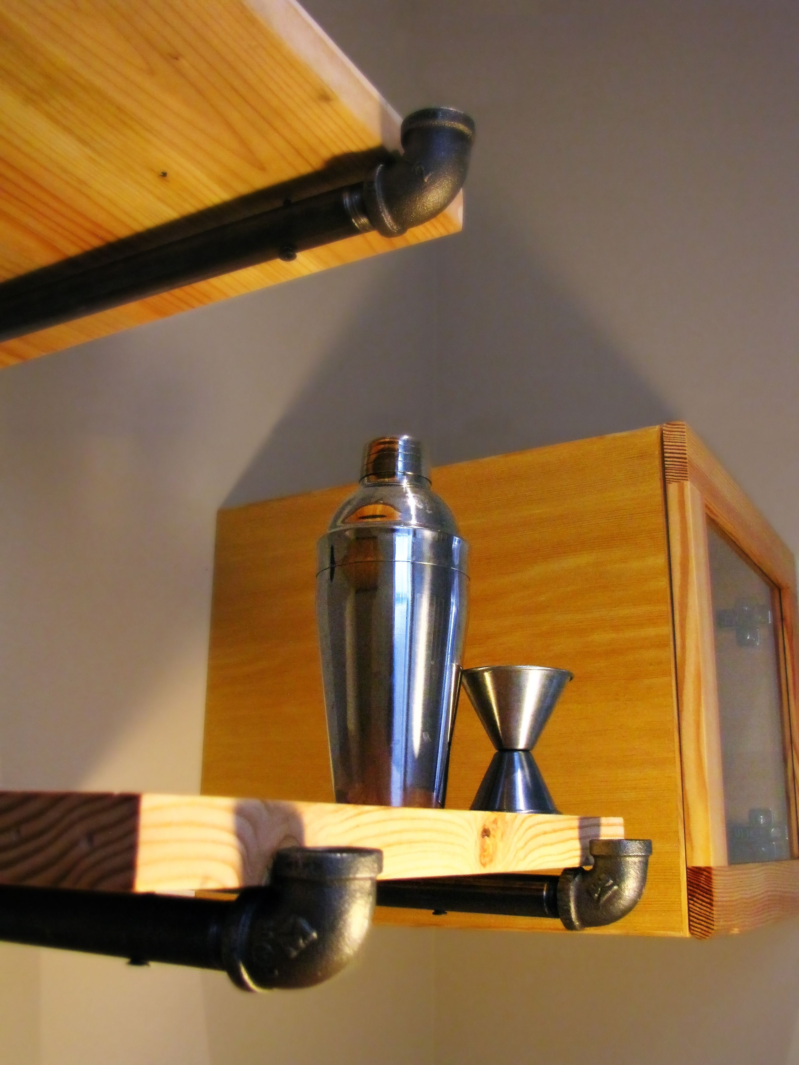 Custom Made Bar Room Built In Wall Unit by Chisel Creative LLC