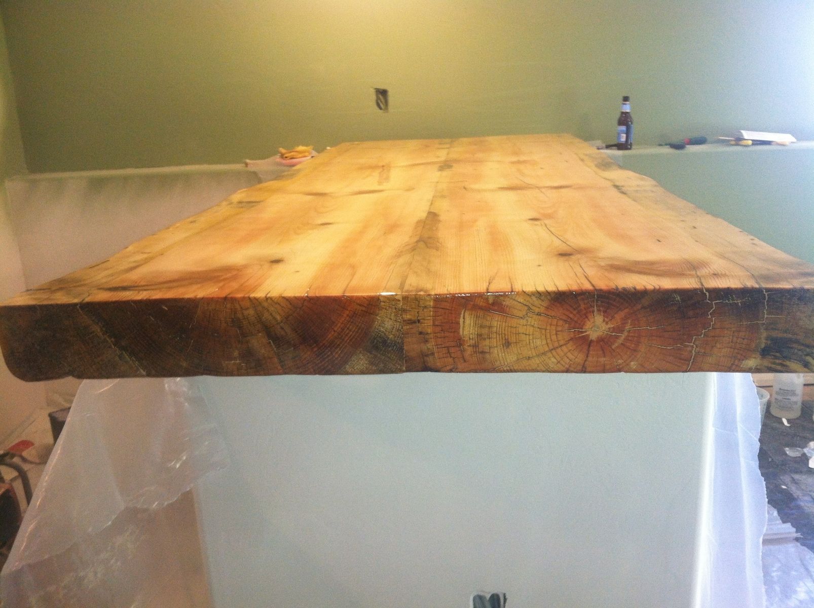 Handmade Live Edge Bar Top by Droptine Woodworks