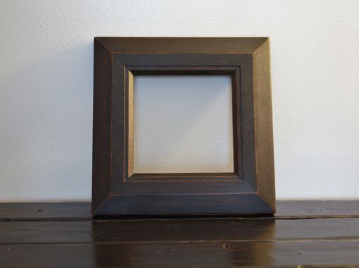 Custom Made Mahogany Beveled Mirror/ Picture Frame