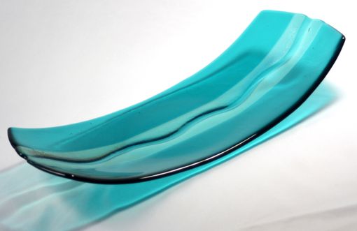 Custom Made Blue Glass Platter
