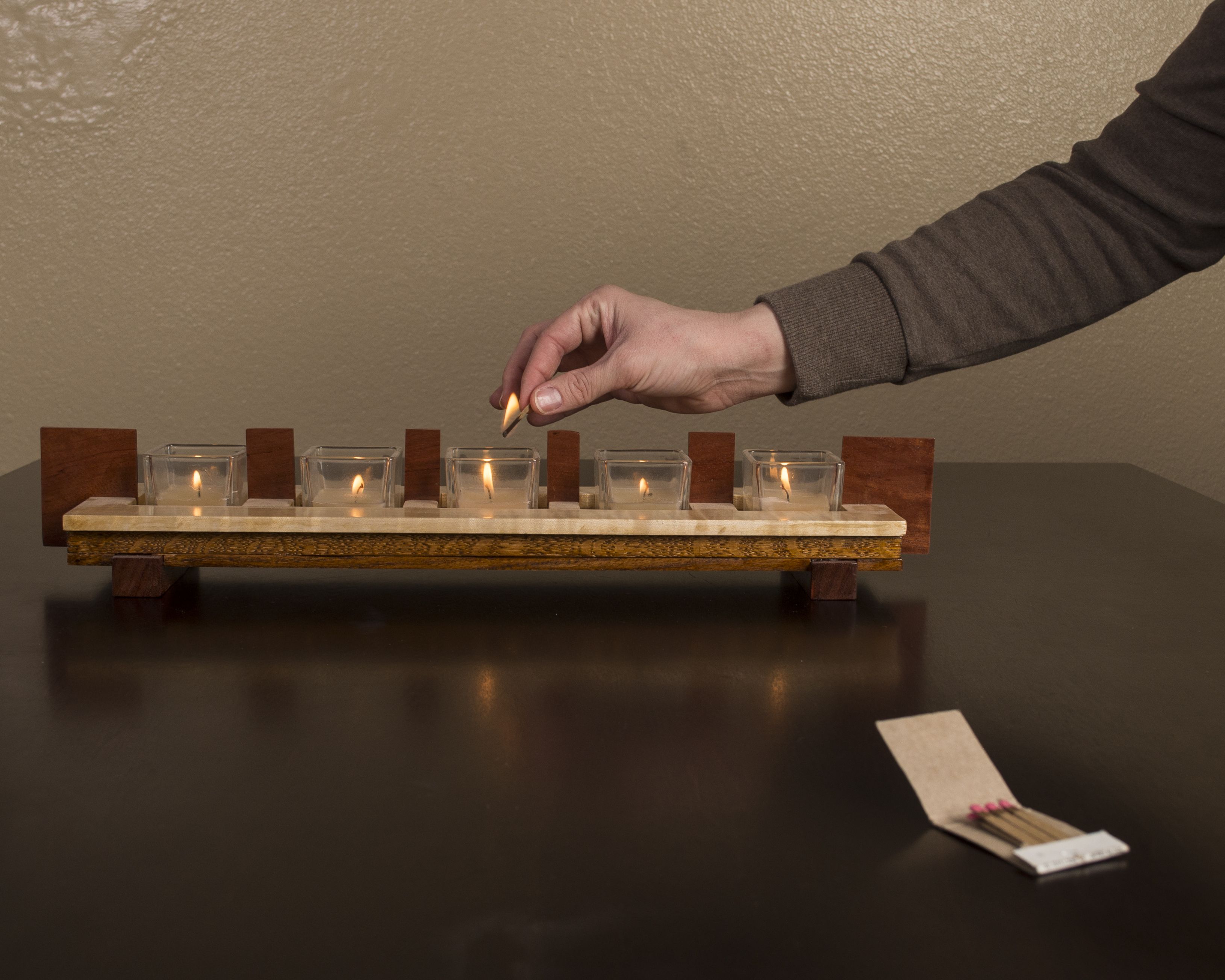 Buy Hand Made CandleHolder, made to order from MGA Custom Woodwork