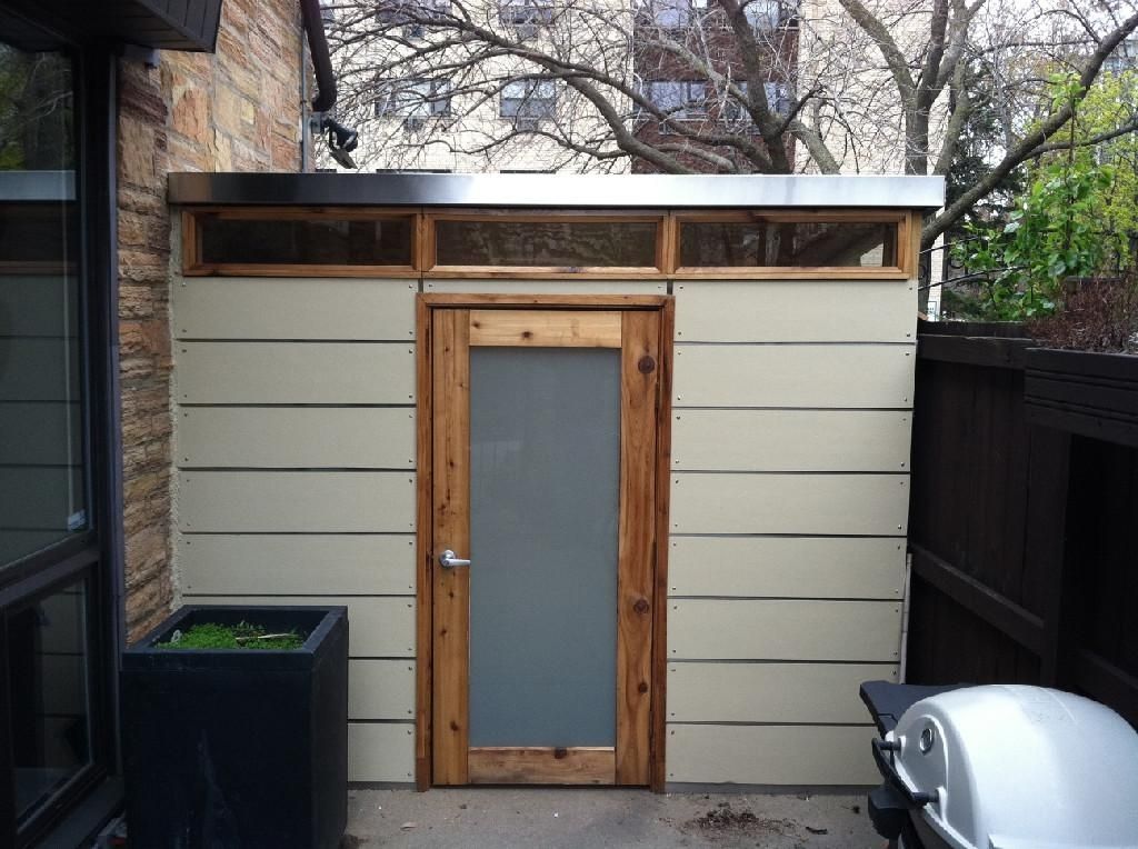 Hand Crafted Custom Shed Made Of Cement Board And Stainless Steel by ...