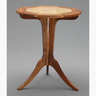 Custom Made Pedestal Side Table
