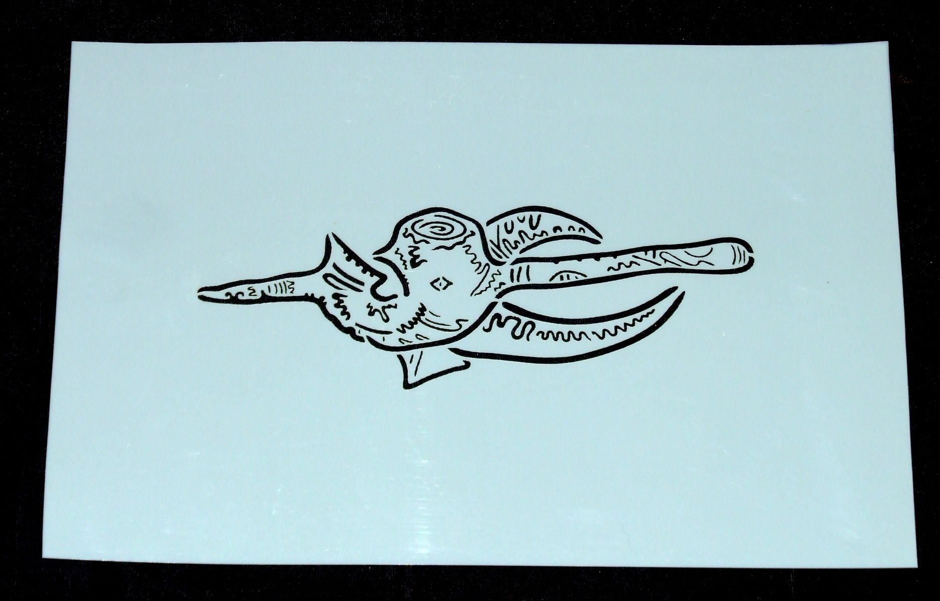 Handmade Hand Drawn Images Turned Into Laser Cut Mylar Stencils by