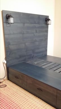 Custom Made Storage Platform Bed