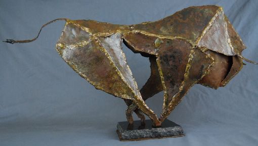 Custom Made Running Bull Sculpture