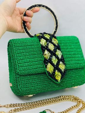 Custom Made Custommade Bag For Women, Leather Hand Made Bags, Shoulder Bag Leather And Yarn