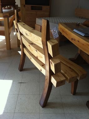 Custom Made The Wave Timber Bench