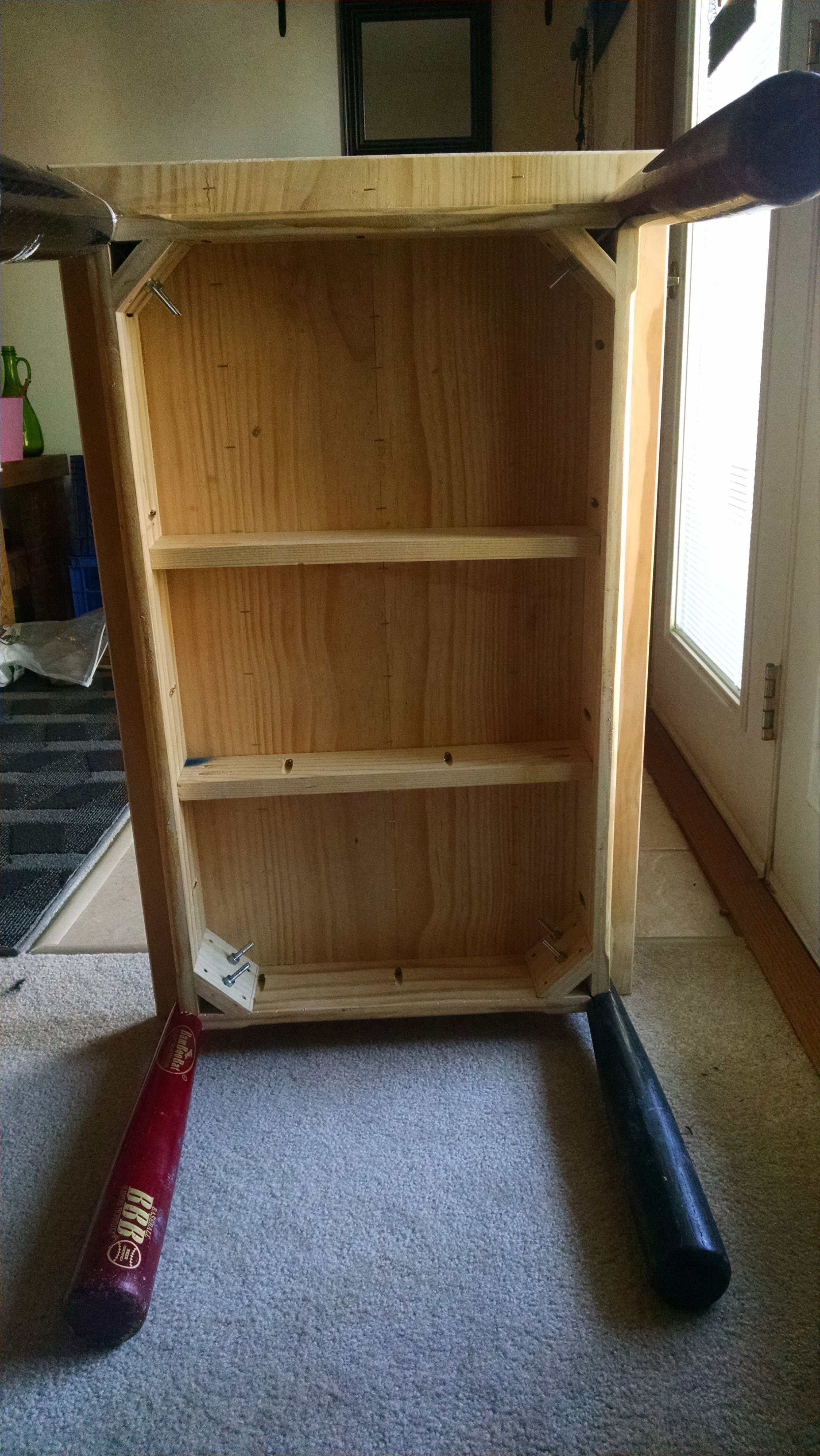 Custom Baseball Bat Coffee Table by Elson Woodwork