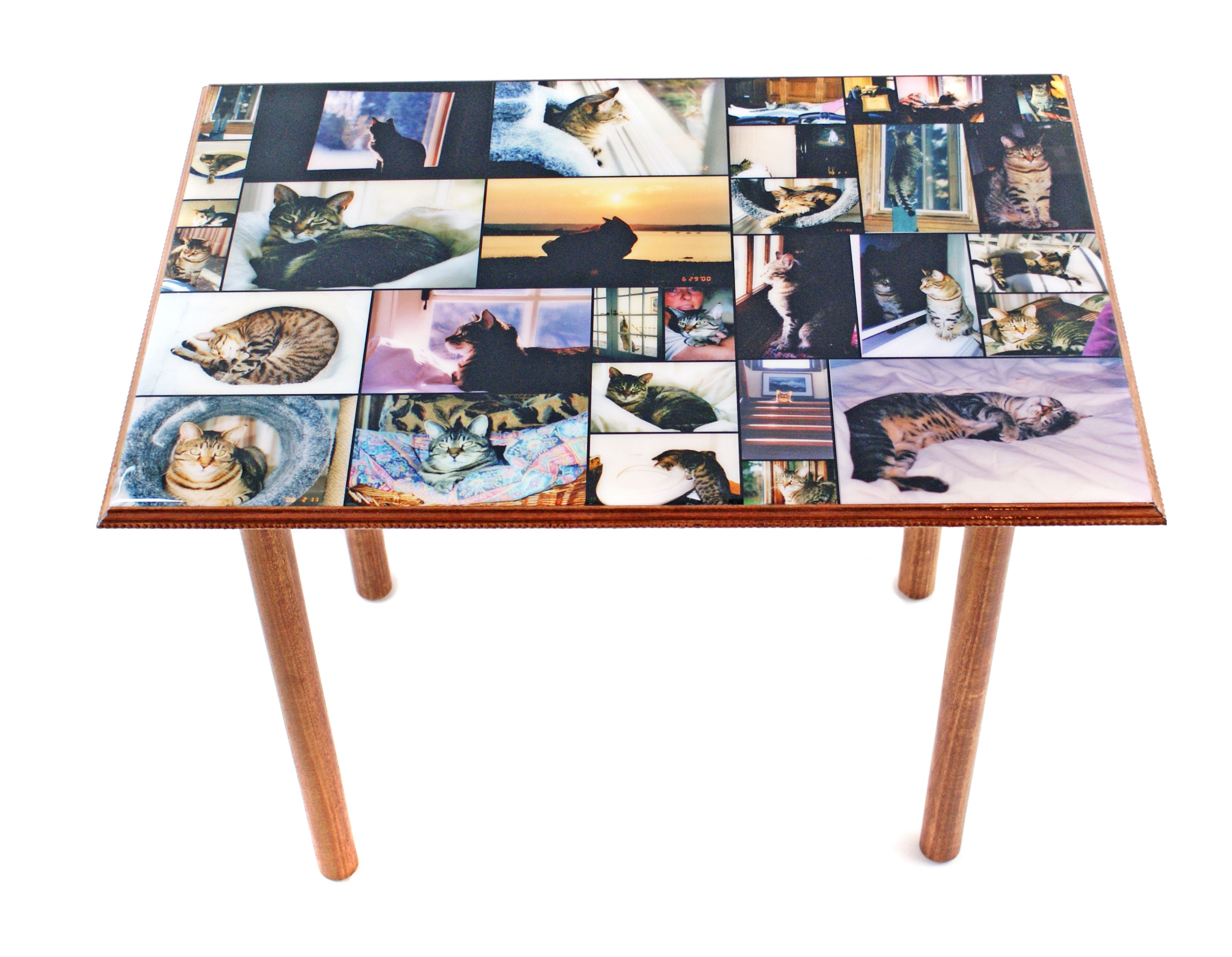 Hand Crafted Custom End Table+Wall Art by My Méz