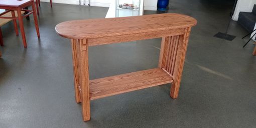 Custom Made Tracy's Stained Red Oak Coffee And Sofa Table Set