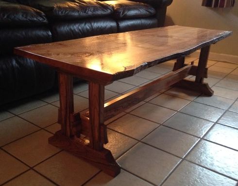 Custom Made Trestle Coffee Table