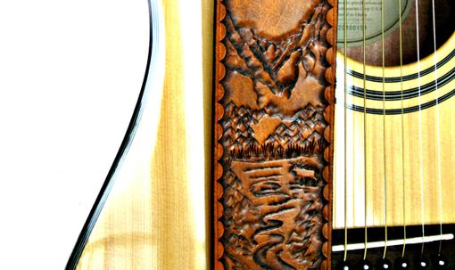 Custom Made Custom Mountain Leather Guitar Strap