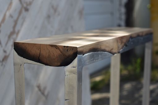 Custom Made Aluminium And Wood Hall Table