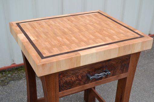 Custom Made End Grain Butcher Block Island