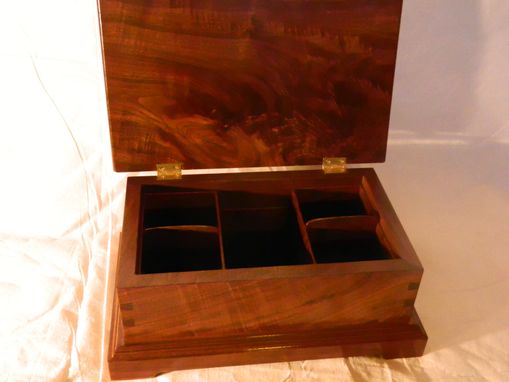 Custom Made Walnut Jewelry Box With 2 Trays