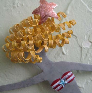 Custom Made Handmade Upcycled Metal Little Mermaid Wall Art Sculpture