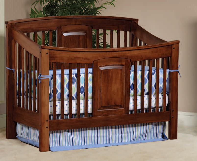 Buy a Hand Crafted Celebrity Crib In Brown Maple, made to order from