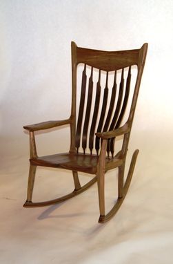 Custom Made Hand Sculpted Rocking Chair